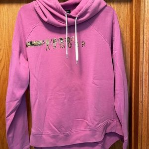 Under Armour women’s hooded sweatshirt with camo writing